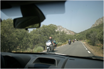 bikers going camping in extremadura (courtesy of nick)