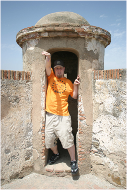 nick trapped at the castillo de gibralfaro