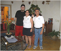 our hosts ellyne and chucho at cascadas de merida