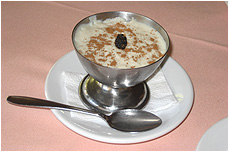 nick's crema de coco (coconut pudding) dessert